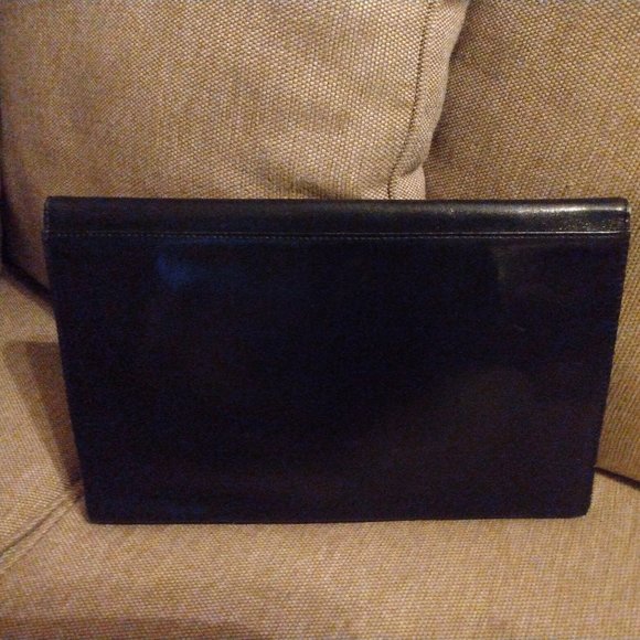 ❤️Vintage GUCCI Black Leather Horsebit Portfolio Clutch Valise Briefcase - Picture 3 of 7